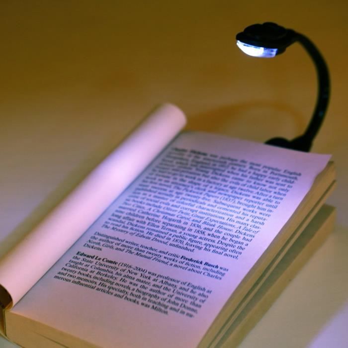Republe Mini Flexible Clip-Clair Livre Lumière LED Portable Lecture Lampe