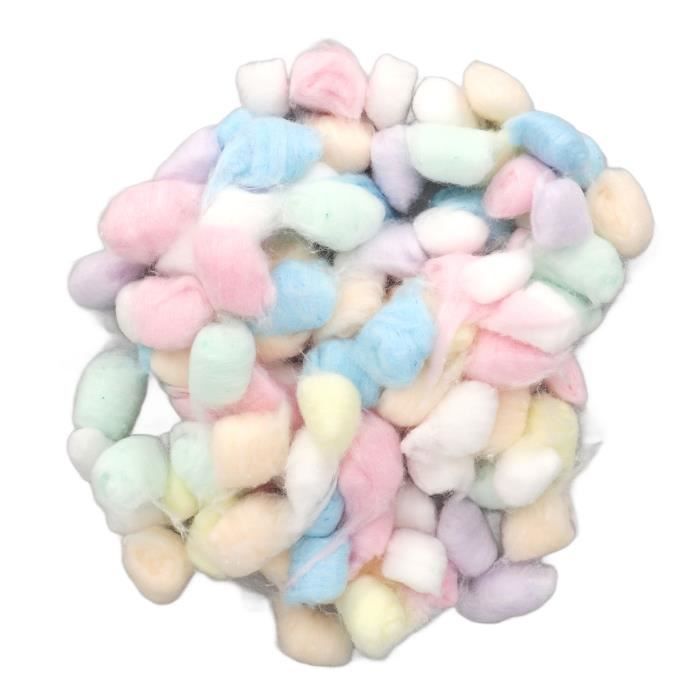 Meilleurs prix pour boule de coton pour literie pour hamster Hamster boule de coton hiver chaud doux petit Animal animalerie Arc-en-ciel