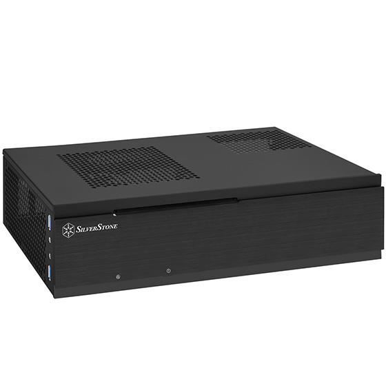 SilverStone SST-ML06B-E - Milo Boîtier PC Slim silencieux HTPC Mini-ITX, noir
