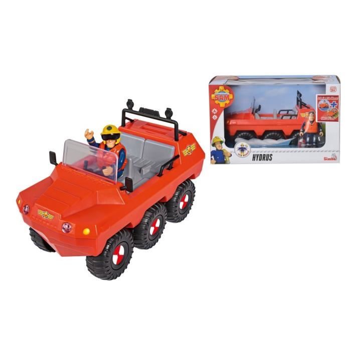 V?�hicule d'urgence - Sam le Pompier - Hydrus - Amphibie - 20 cm - ?? partir de 3 ans - Cdiscount 