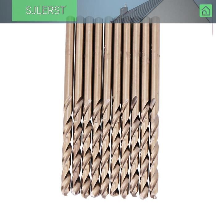Jeu de Forets HSS-CO en Cobalt M35, 1.0-5.0mm, pour Perçage sur Acier Inoxydable, 2.5mm