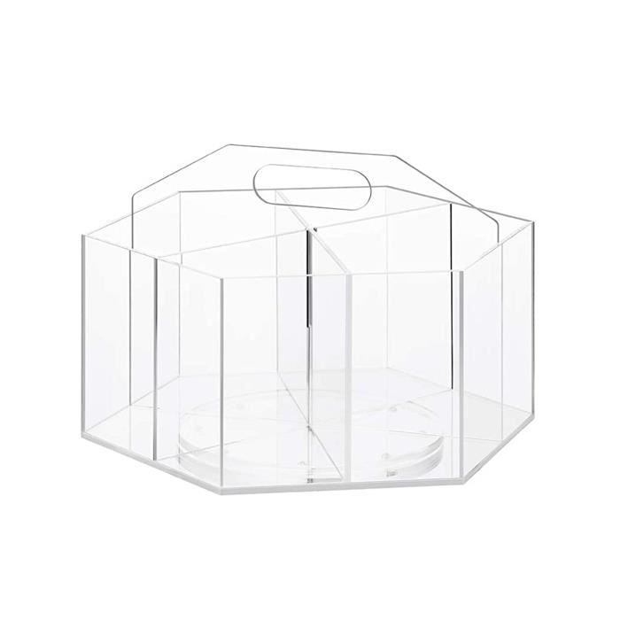 Porte-stylo En Acrylique Transparent - 30 Compartiments - Organisateur De Bureau Design