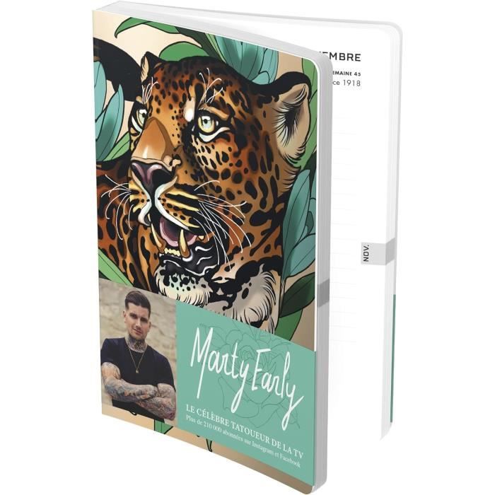 Agenda Scolaire 2024-2025 MARTY EARLY - Format 12x17cm | Journalier | Couverture Semi-Rigide