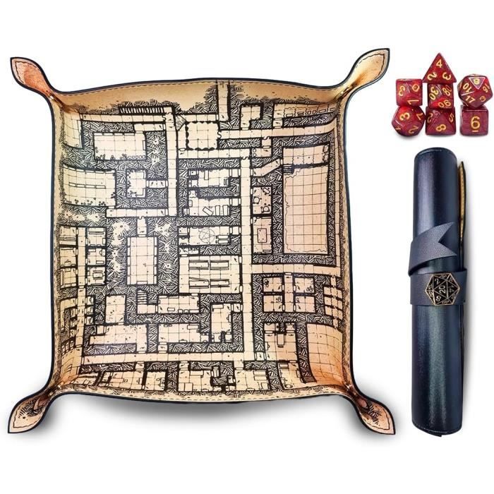 SIQUK 6 Pièces Piste de Dés Plateau de des Pliable Cuir et Velours Piste Dés Pliant pour DND RPG Jeux de Table (Camel, Noir, Rouge, Jaune, Bleu, Vert SIQUK 6 Pièces Piste de Dés Plateau de des Pliable Cuir et Velours Piste Dés Pliant pour DND RPG Jeux de Table (Camel, Noir, Rouge, Jaune, Bleu, Vert