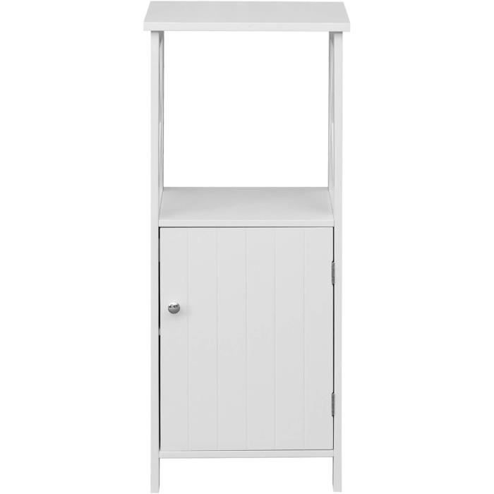 Colonne Salle De Bain 25 Cm Rebecca Mobili Armoire Murale Pour Salle De Bain, Mdf, Blanc, 2 Portes, 1 étagère, à Suspendre, Porte-médicaments Astuces U2013 Dimensions : 58 X 56 X 12