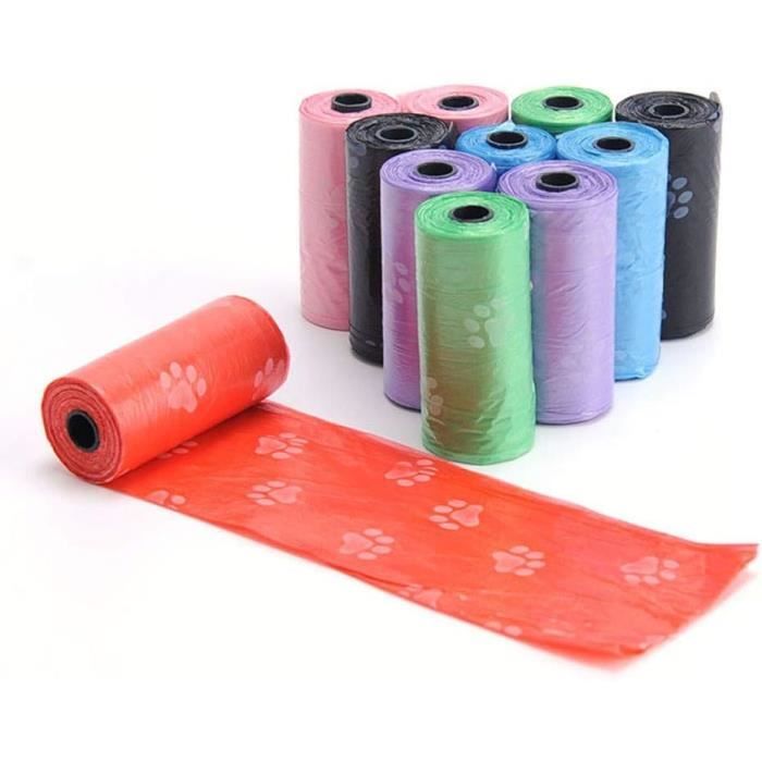 Sac A Crottes Chien Biodegradable Parfume Anti Odeur Sac Poubelle Chien EcoFriendly 10 Rouleaux