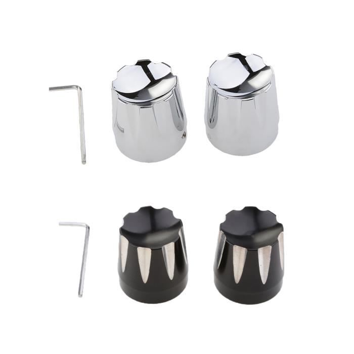 Cache-écrous De Roue Noir 19mm - Lot De 20 Pièces - En Matière Synthétique - Pour Jantes Aluminium