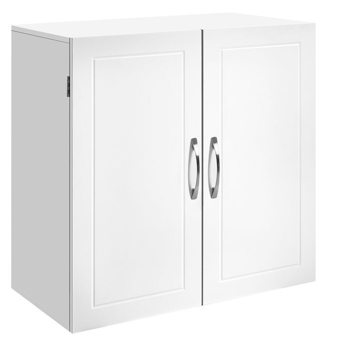 Armoire Murale pour Salle de bain - VASAGLE - Étagères Réglables Blanc Nuage