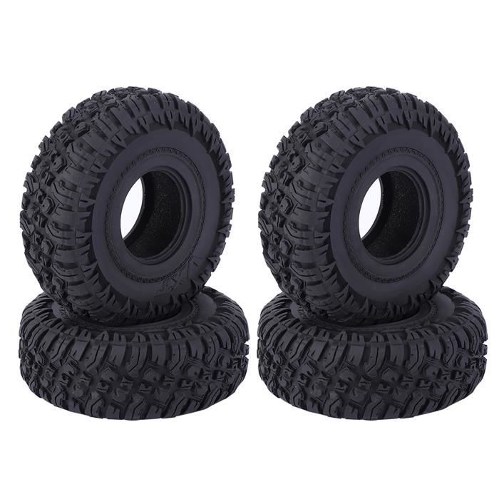 4 Pièces Jantes Roues 1.9 Pouces Métal Pneu Caoutchouc Blanc Pour RC 1/10 TRX4 SCX10 D90 - BOFRHME
