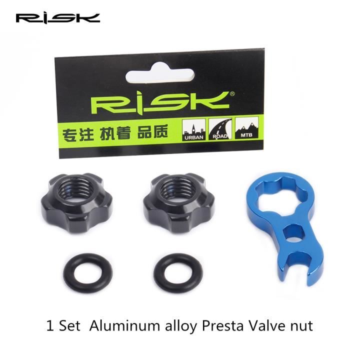 ACCESSOIRES VELO, Presta Valve nutécrou de Valve Presta avec clé