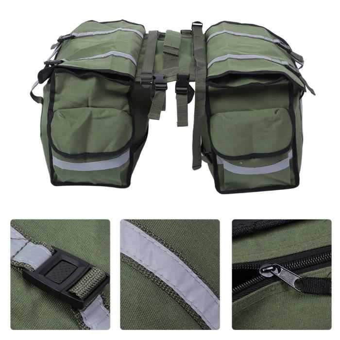 Sac De Selle Vélo Lumiere & Co - Imperméable, Multiple Poches, Green Small