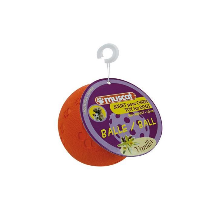 Balle en caoutchouc - Zolux - 7.5CM - Jouet sonore - Non toxique - Pour chien Balle en caoutchouc - Zolux - 7.5CM - Jouet sonore - Non toxique - Pour chien