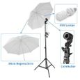 Softbox Kit Éclairage avec Backdrops, Parapluie Lumière stand, Trépieds et Sac de Transport-1