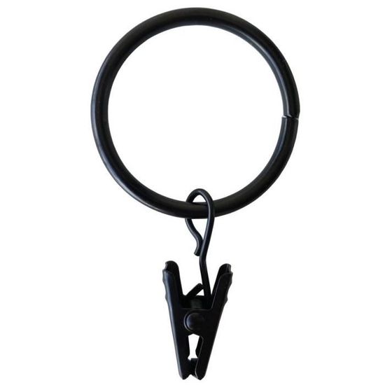 40 Anneaux à Clips Pour Rideaux WeeksEight - Métal Doré, Support 1.4kg, Diamètre Intérieur 4cm