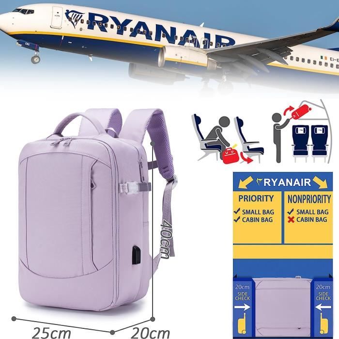 Dimension sac hotsell a dos ryanair