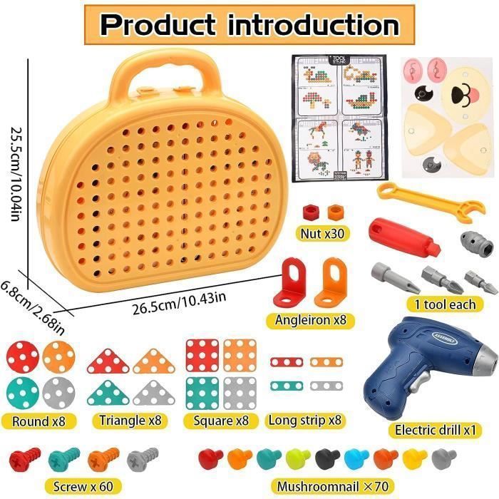 Mosaïque Puzzle Jouet Bloc Jeux de Construction Jigsaw Puzzle 3d Clous de Champignon Colorées Créatif DIY Briques Construction Jouet Educatif Cadeau Noël pour Enfant 3 Ans et Plus (592pcs Mosaïque Puzzle Jouet Bloc Jeux de Construction Jigsaw Puzzle 3d Clous de Champignon Colorées Créatif DIY Briques Construction Jouet Educatif Cadeau Noël pour Enfant 3 Ans et Plus (592pcs