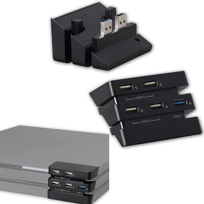 Pour les accessoires Ps4 Pro Play Station 4 Pro Host Usb Hub 3.0 & 2.0 Port  USB Console de jeu étendre l'adaptateur USB