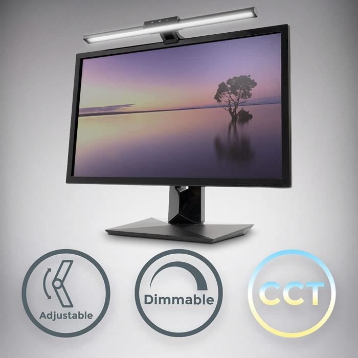 Lampe de Bureau Écran Ordianteur Lecture Réglable Touche pour écran PC USB  - Cdiscount Informatique