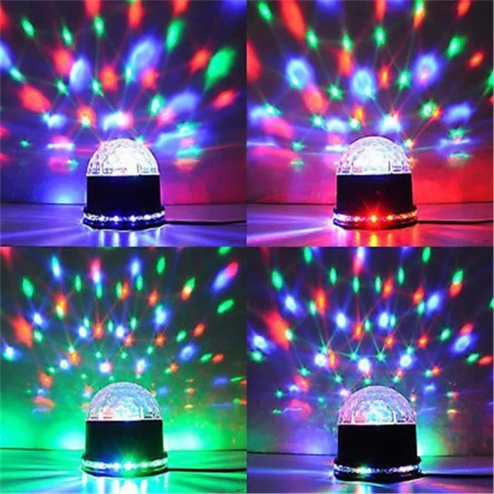 Effets de scène,Boule Disco rotative à LED,boule magique en