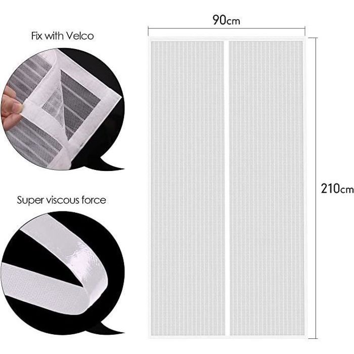 Moustiquaire De Porte Magnétique Rideau De Porte