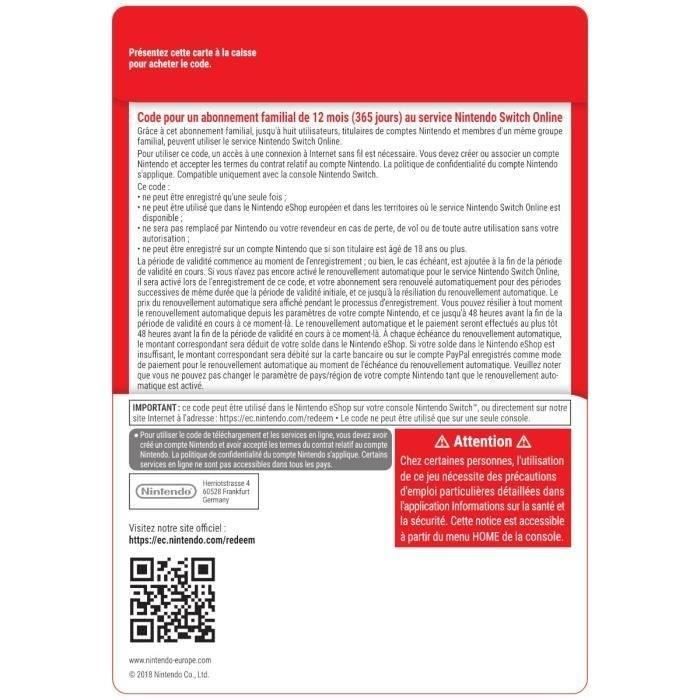 Nintendo switch online codes 2020 cheap