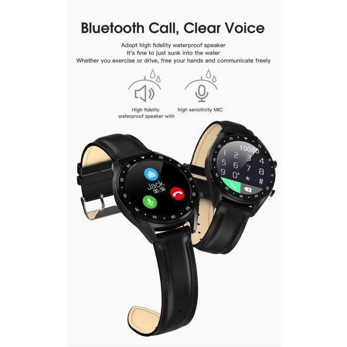Montre connect e en m tal Nouveau L7 Smart Bracelet cran Rond