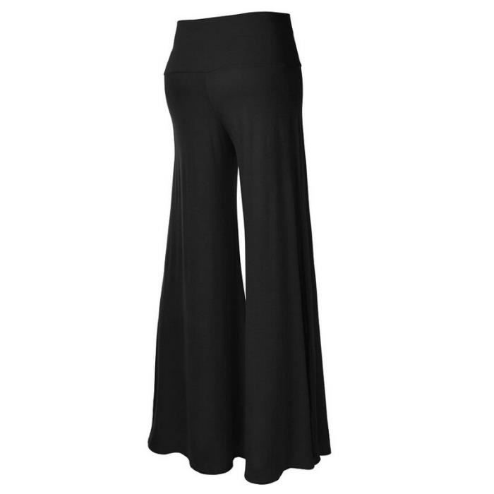 Pantalon large taille elastique femme sale