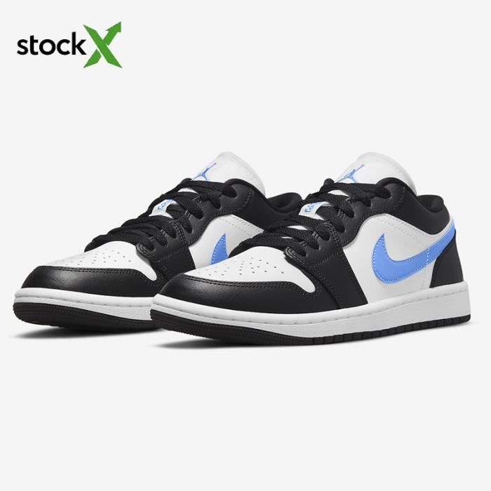 Baskets Nike Air Jordan 1 Low University Blue DC0774 041 Hommes Femmes Noir Synthetique Lacets Bleu Noir Cdiscount Chaussures