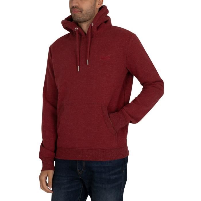Sweat Superdry Pour homme rouge Rouge Cdiscount Pr t Porter