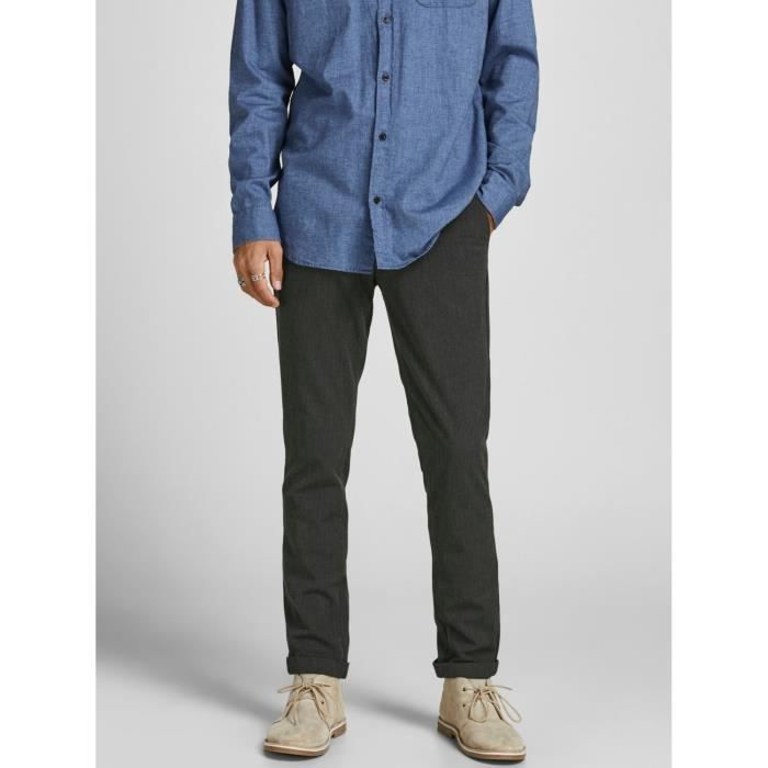 Pantalon Homme Jack Jones Marco Connor AKM Gris Fonc Taille