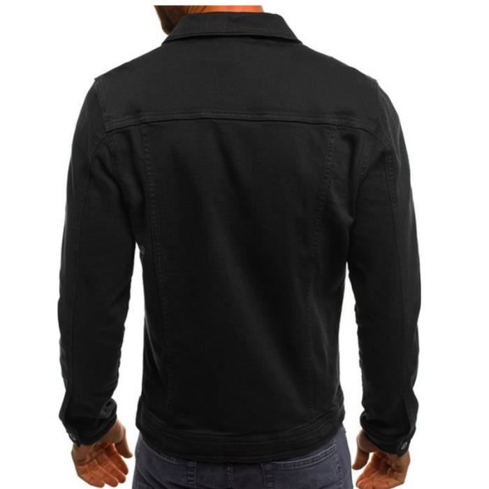 Veste jean verte 2025 homme