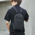 Noir - Petit sac à dos noir de sport'extérieur pour homme, petit sac'école en tissu Oxford à la mode, Mini sa-2