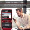 Téléphone portable OUTAD Nokia E63 - Clavier QWERTY - Appareil photo 2 MP - Wi-Fi - Bluetooth - Rouge-2
