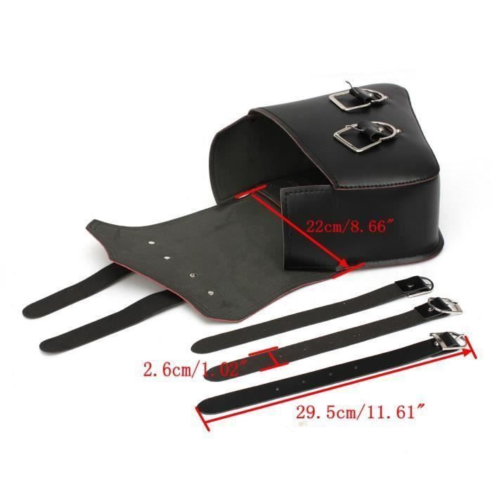 Sacoches de selle 9X11 pouces sacoches pour moto 2 sacs pochette latérale sac