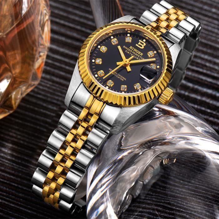 BINGER Original Montre bracelet Homme Top Marque De Luxe