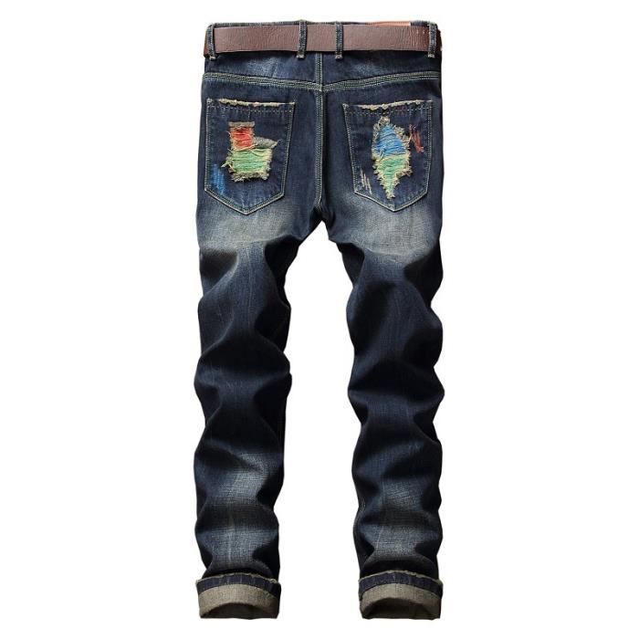 Jeans homme fashion troué 2025