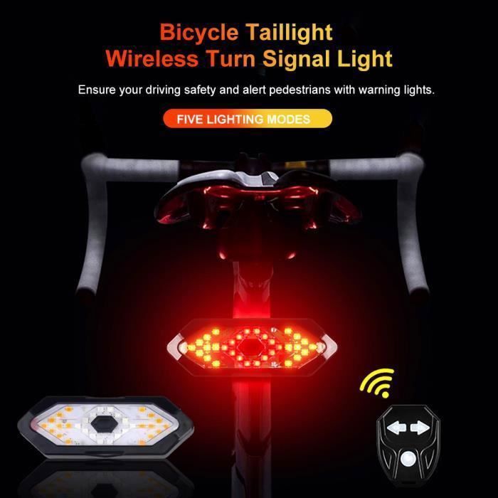 Casque Feu arrière Vélo Télécommande Feu arrière Conduite Clignotant Casque Feu arrière Vélo Télécommande Feu arrière Conduite Clignotant