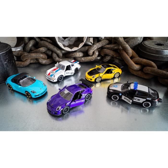 Coffret MAJORETTE Porsche 5 v hicules m tal l chelle 1 64 me