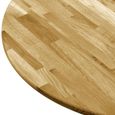 Dessus de table-Plateaux de table Bois de chêne massif Rond 23 mm 900 mm-3