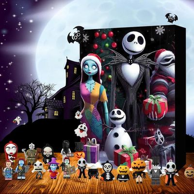 Calendrier De L'Avent Halloween 2025 - 24 Figurines Effrayantes En Résine - Compte à Rebours Pour Enfants Et Collectionneurs