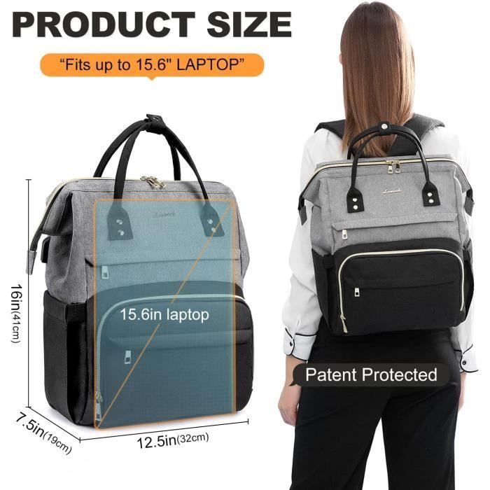 Sac Dos Ordinateur Portable 15.6 Pouces Imperm able Sac a Dos
