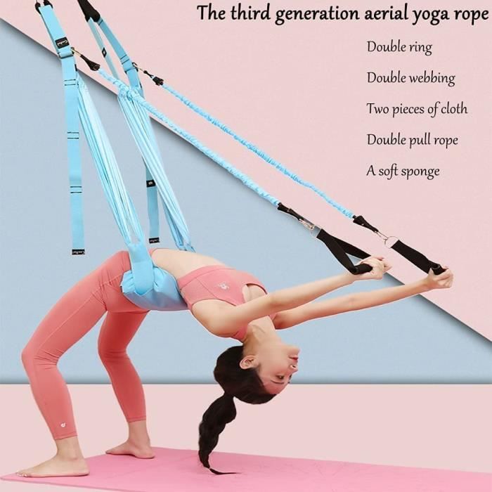 A2 - Sangle de Yoga aérien réglable, élastique, porte de hamac, balançoire,  équipement'entraînement pour femm - Cdiscount Sport