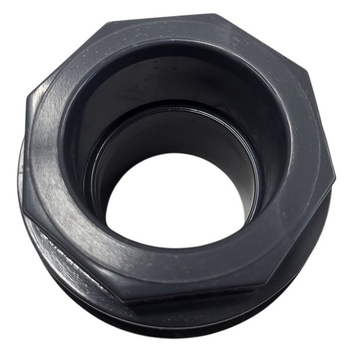 Traversée De Paroi PVC ø50mm - Pour Cuve IBC, Aquaponie, Hydroponie - Passe Tuyau Étanche
