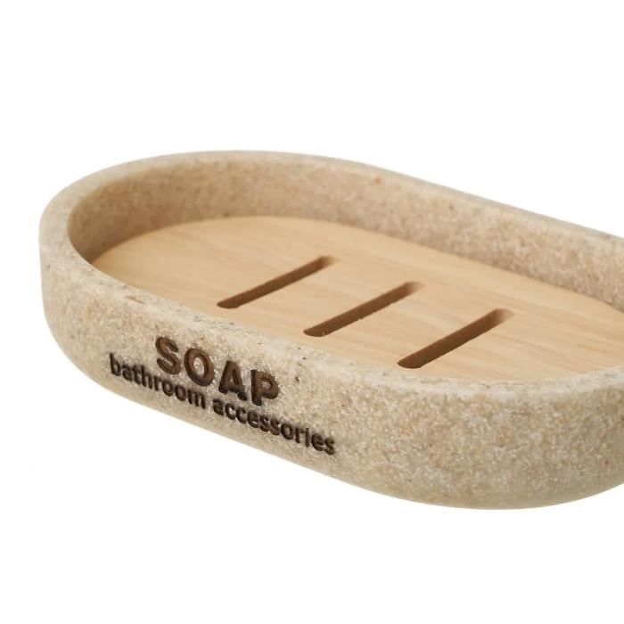 Portasapone In Legno Naturale | Set Di 2 | Per Bagno E Cucina | Porta Spugne E Accessori