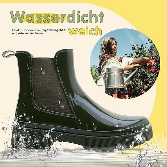 Botte de pluie fantaisie caoutchouc mode femme store