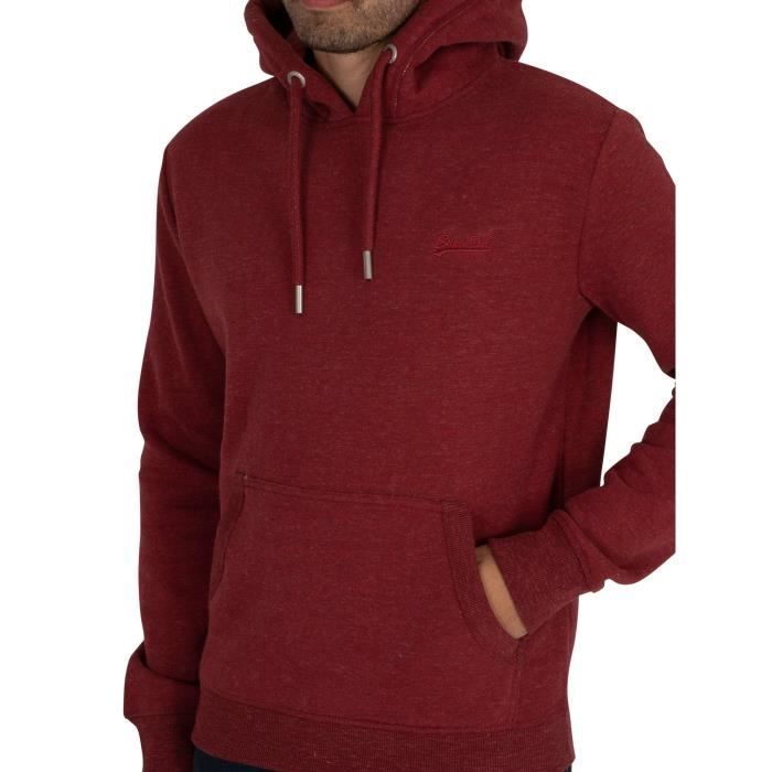Sweat Superdry Pour homme rouge Rouge Cdiscount Pr t Porter
