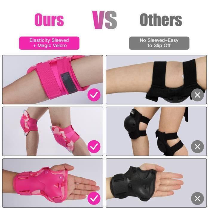 Kit d'équipement de protection 6 PCS protège-poignet pour coude de genou  pour enfant Patins pour équipement de protection de patinage à roulettes -  Chine Genouillères et protecteurs de sport prix