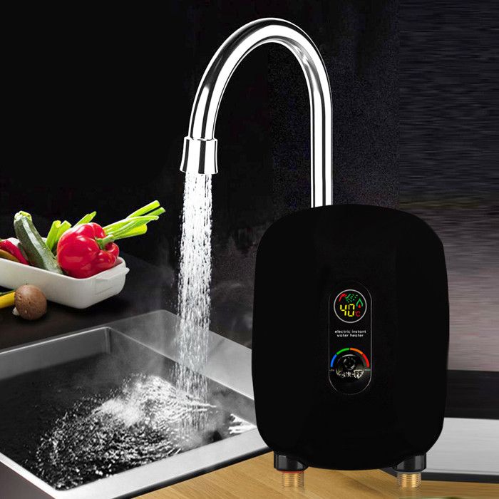 Mini Chauffe-Eau Électrique, Chauffe-Eau Instantané Thermostatique