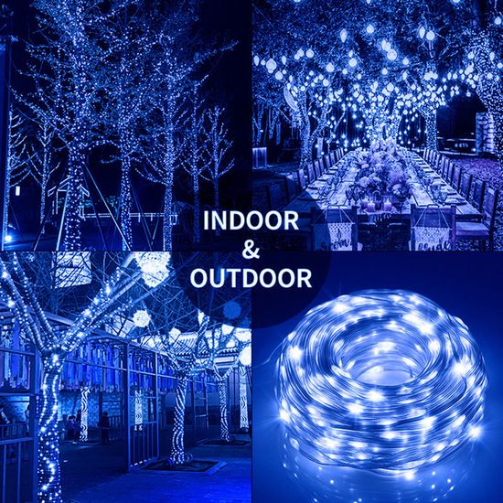 Guirlande Lumineuse Extérieur Rideau LED 10+5m – 8 Modes, Télécommande, IP44 – Déco Noël & Jardin