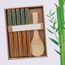 7 pi/èces Set de planches de cuisine en bambou avec support Taketokio